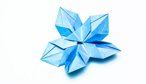 Kuinka tehdä origami kukka omalla kädelläsi