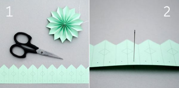 Kauniita lumihiutaleita vuoden 2017 uusivuosi omilla käsiinsä paperilla - kaavioita ja valokuvia vaiheittain. Master-luokat lapsille suurissa lumihiutaleissa origami-tekniikassa