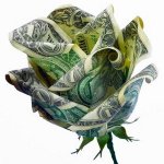 Origami rahaa: Rose