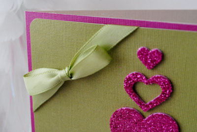 Joulukortti, jossa on scrapbooking-tyyli uuden vuoden 2015 omille käsille