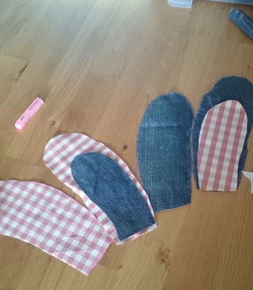 Pehmeä lelu pupu omilla käsilläsi