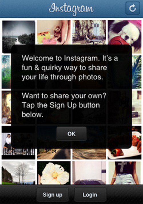 Instagramissa rekisteröintiohjeet