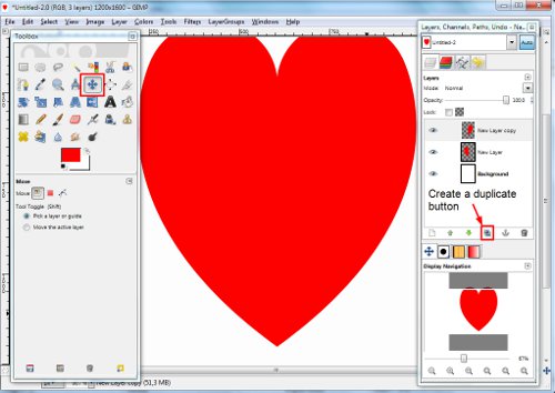 Ystävänpäivä omilla käsillään: piirrä sydän GIMP: ssä