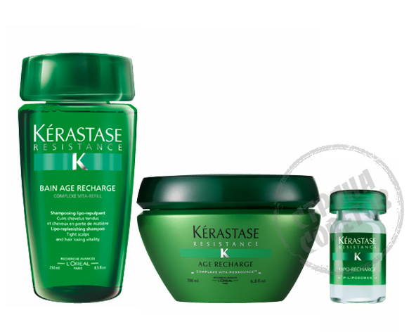 Kerastase Resistance Age lataa shampoo, naamio, tiiviste