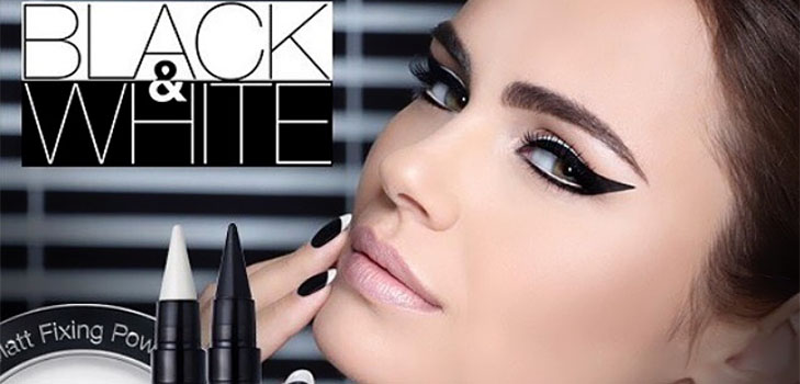 Black & White: kokoelma meikkiä Isadora Monokromaattinen look