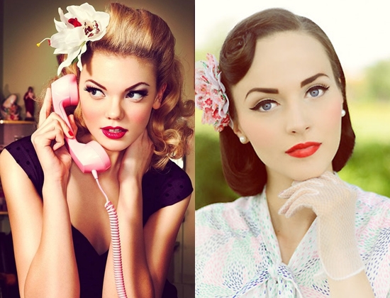 Kuinka tehdä make-up tyyli pin-up: kuva