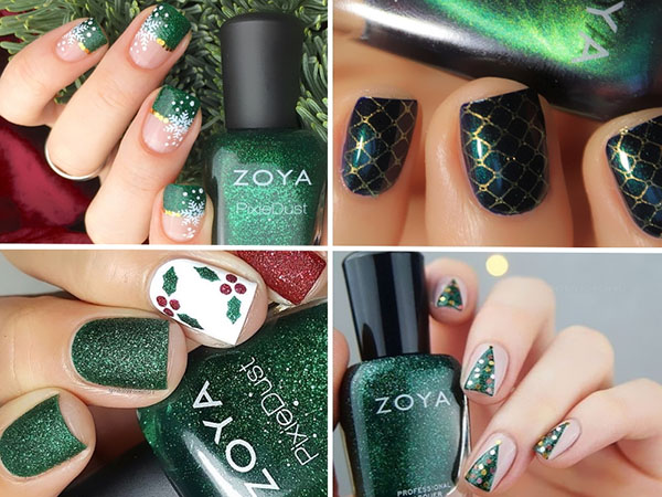 Parasta uudenvuoden nailataidetta lakalla Zoya Enchanted