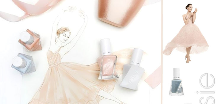 Pastelli manikyyri: kokoelma lakkoja Essie Gel Couture Ballet Nudes 2017
