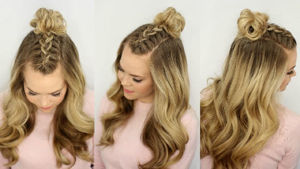 Kampaamon uudenvuoden hairstyle omilla kädillä - muotin ideoita lyhyille, keskikokoisille, pitkille hiuksille, valokuville