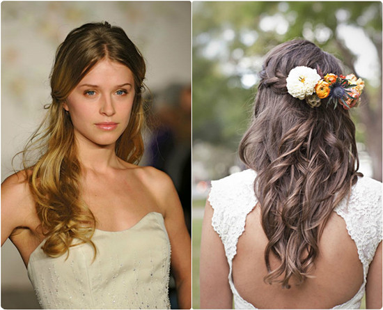 Hairstyles valmistumisen jälkeen: löysät hiukset