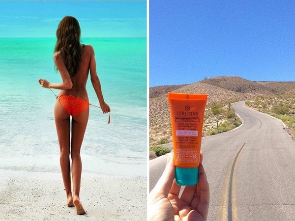 Sunburn ilman haittaa: "ranta" uutiset Collistar Sun Tan
