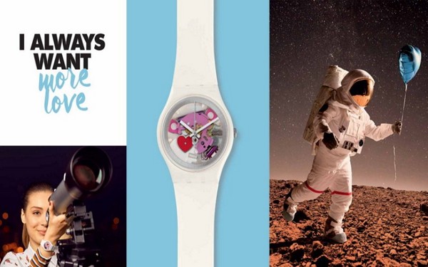 Lisää rakkautta: yllätys sveitsiläisestä kellomerkistä Swatch