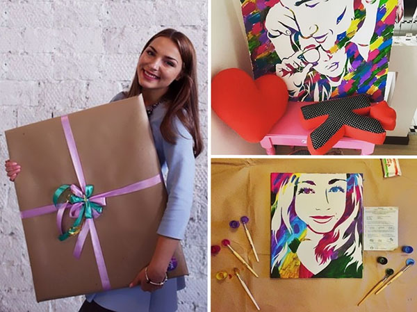 Idea lomalle: epätavallinen kuva Stick Art