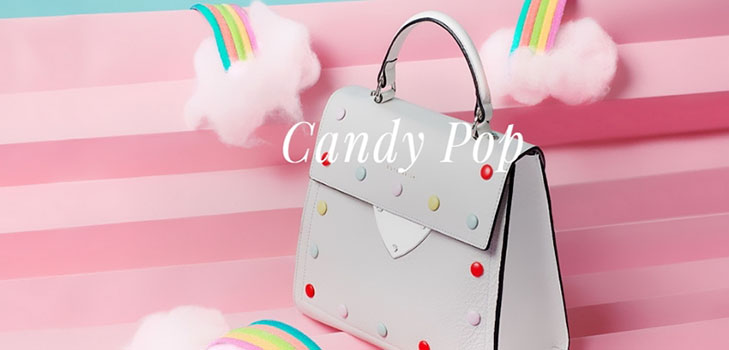 Coccinelle-karkkipussit tylsäksi jouseksi: Candy Pop -viiva