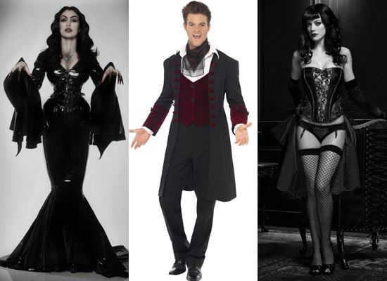 Vampyyri puku Halloween: kuva miten tehdä omia käsiä