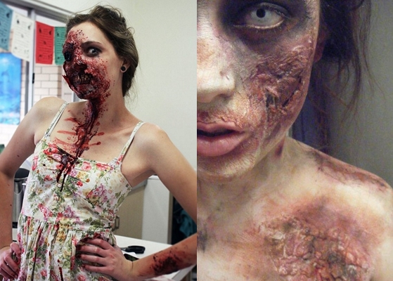 Zombie Makeover for Halloween: kuva, video miten omat kädet