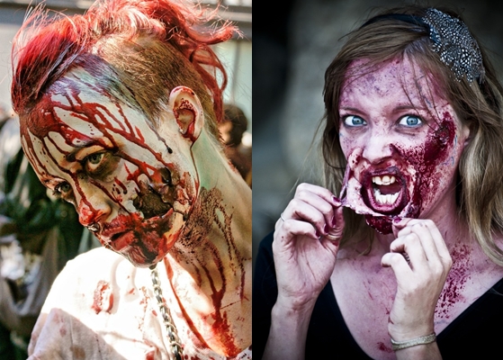 Zombie Makeover for Halloween: kuva, video miten omat kädet