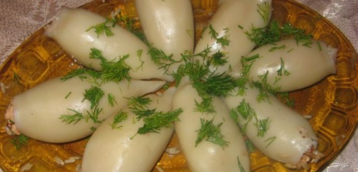 täytetty kalmari