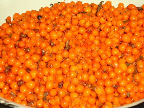 Pasteurised jam of sea-tykt