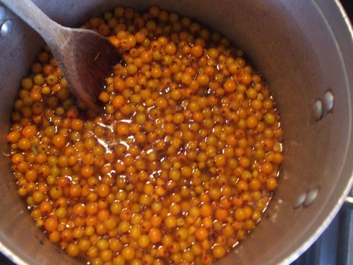 Pasteurised jam of sea-tykt