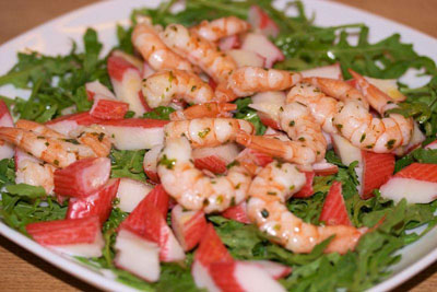 Salad rucolalla: alkuperäiset reseptit