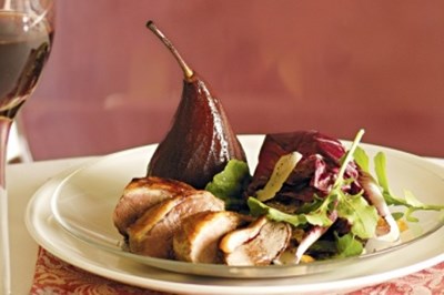 Duck päärynällä