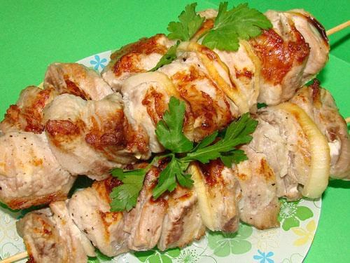 pork shish kebab