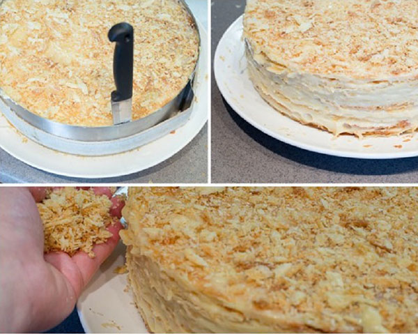Cake "Napoleon", reseptejä kotona: klassinen (Neuvostoliitto), vaniljakastike, kondensoituneella maidolla,
