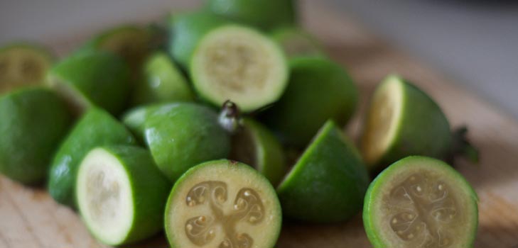 Hedelmä feijoasta, resepti, jossa on valokuva